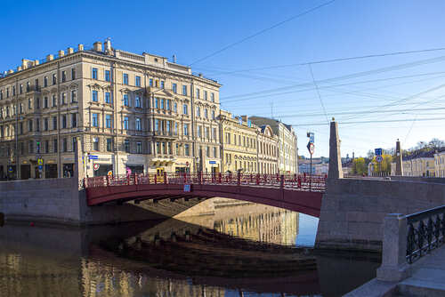 Река Мойка. Красный мост