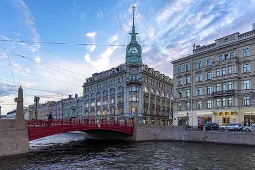 Вечер на Мойке. Красный мост.